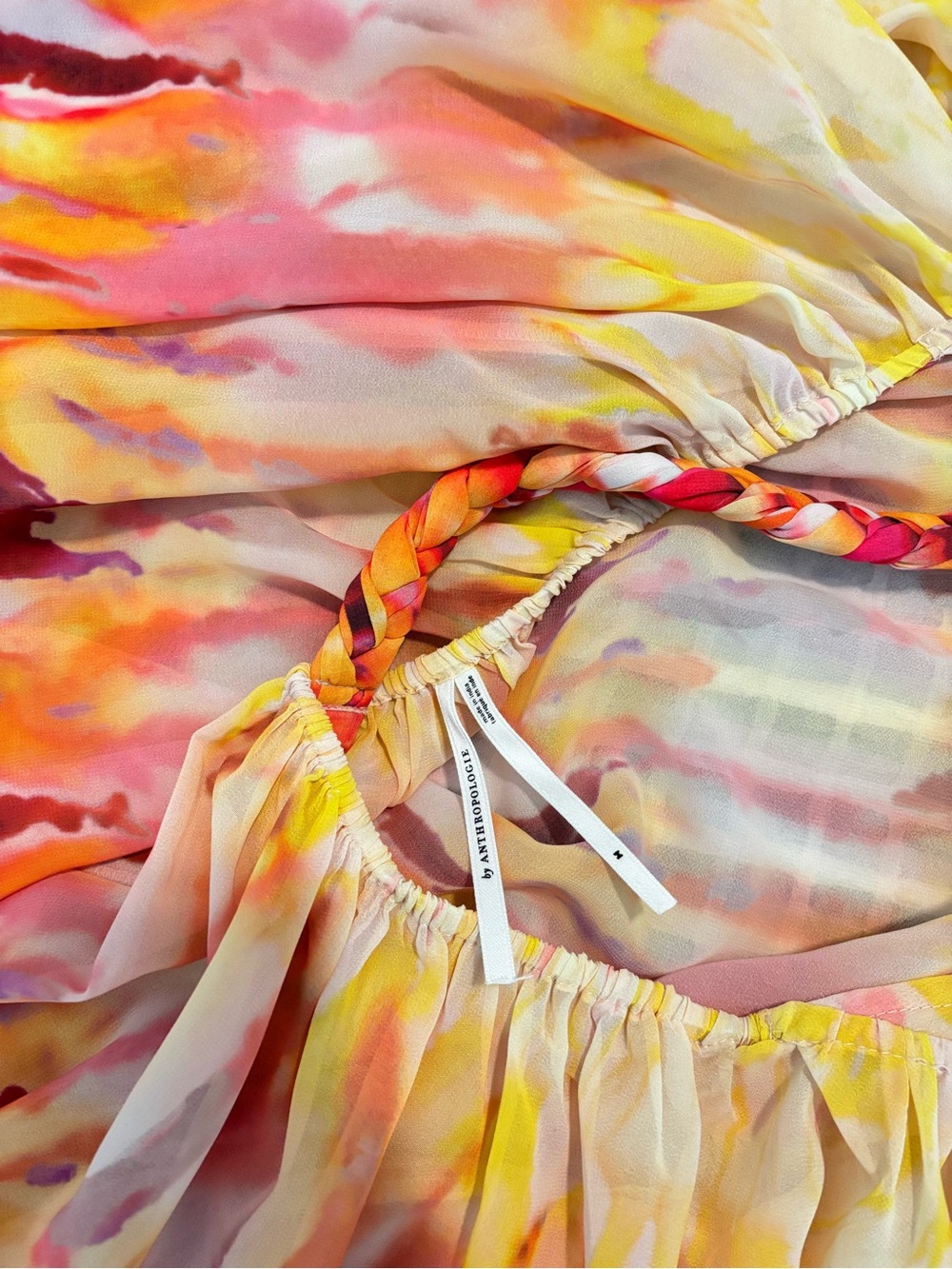 Anthropologie Halter Tie-Dye Maxi Dress swim cover-up - Picture 7 of 8